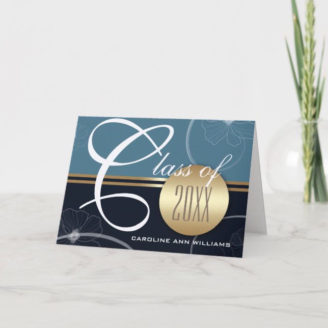 Cartões feitos sob encomenda do ano & do anúncio (Frente)