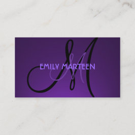 Cartões feitos sob encomenda roxos escuros simples