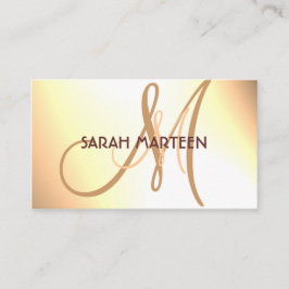 Cartões feitos sob encomenda simples do monograma