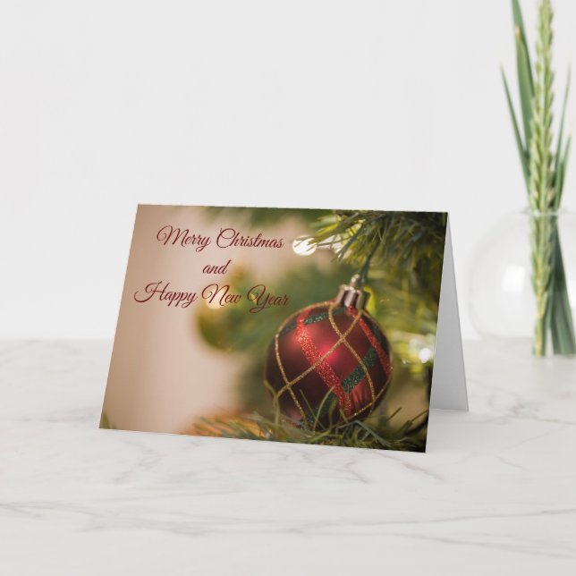 Cartões Feliz de Natal e Feliz ano novo (Frente)