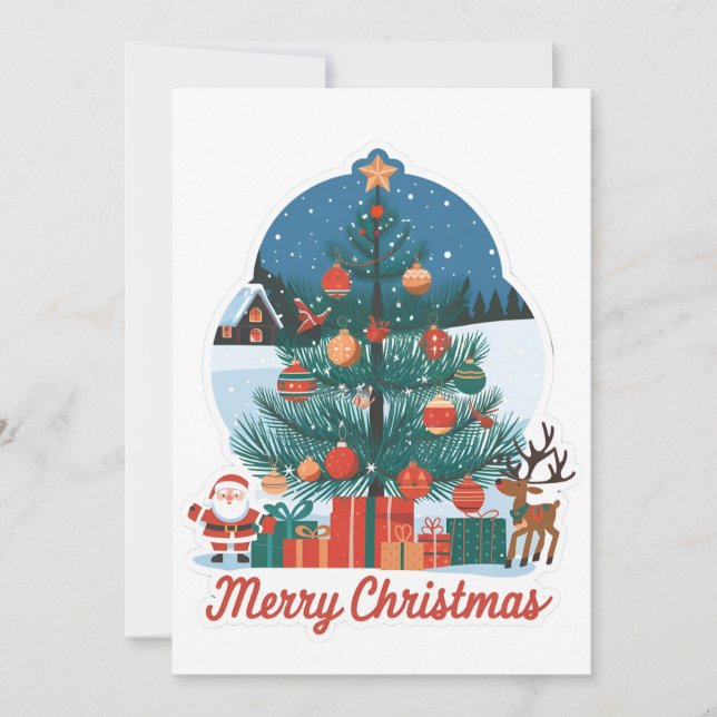 Cartões Feliz Natal: Novo Modelo Alegre (Frente)