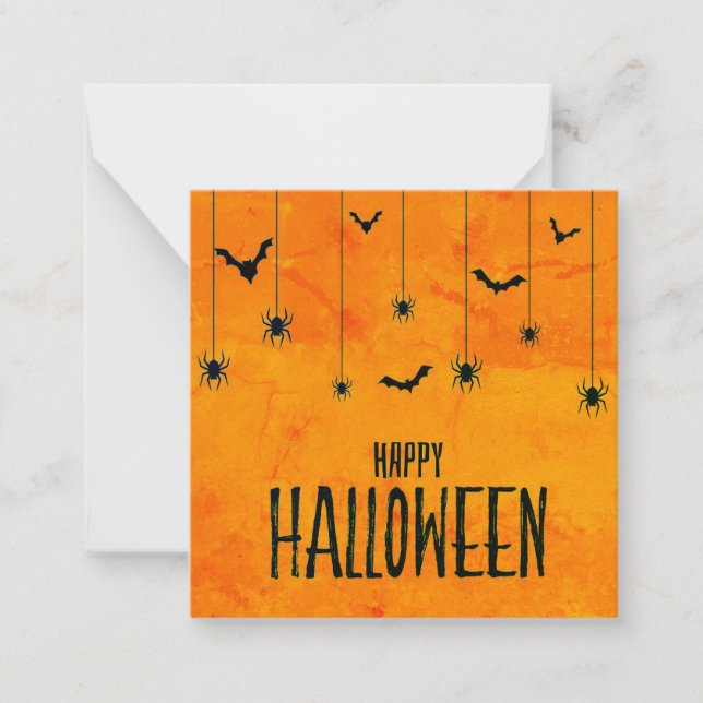 Cartões felizes de halloween, fofos, estoque! (Frente)