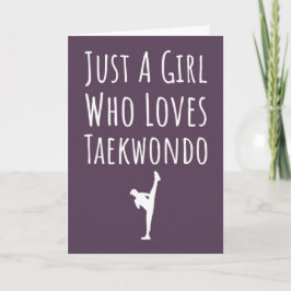 Cartões Fofo de Taekwondo Rosa Para Meninas Bebês 