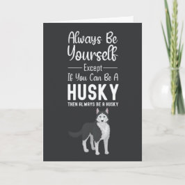 Cartões Fofo Husky Neve Cachorro Siberiano Amante 