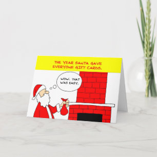 Cartões Gift para papais noeis - Cartão de Natal