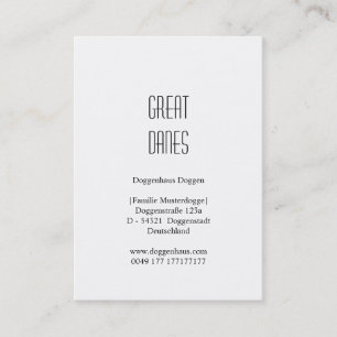 cartões Great Dane