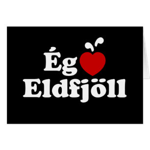 Cartões I Heart (Love) Volcanoes [Ég Elska Eldfjöl