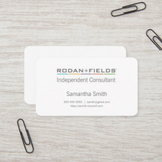 Cartões independentes elegantes do consultante