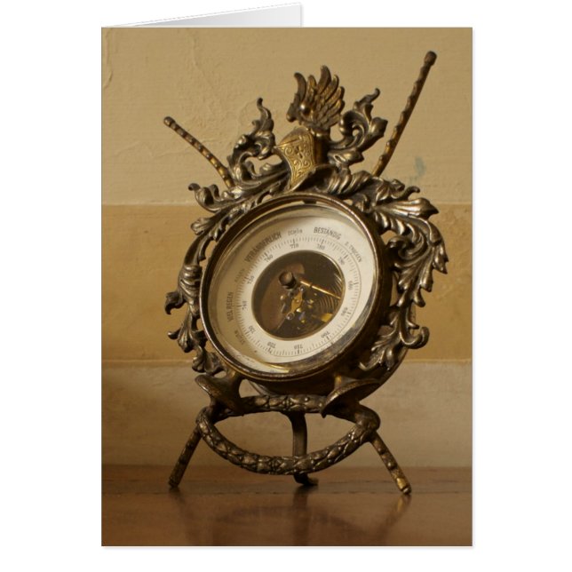 Cartões italianos, barómetro Trento (Frente)