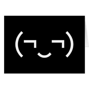 Cartões Kaomoji Japoneses Emoticon