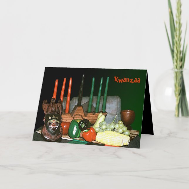 Cartões Kwanzaa Personalizados (Frente)