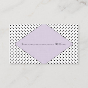 Cartões Lilac Modern Bolinhas Weding Place