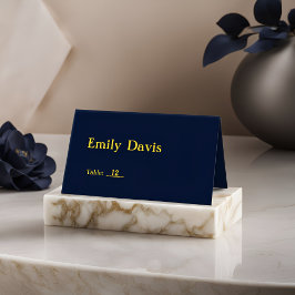 Cartões Luxury Dark Blue e Dourados - Elegantes