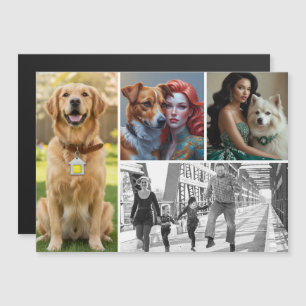 Cartões Magnéticos de Fotos 4 em 1 com Impressão P