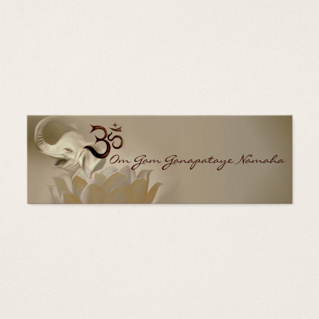 Cartões Mantra- Ganesh- Ganapataye (Frente)