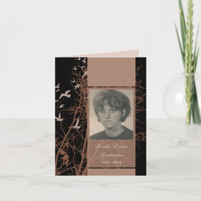 cartões memoriais: noite silhuscreen (Frente)