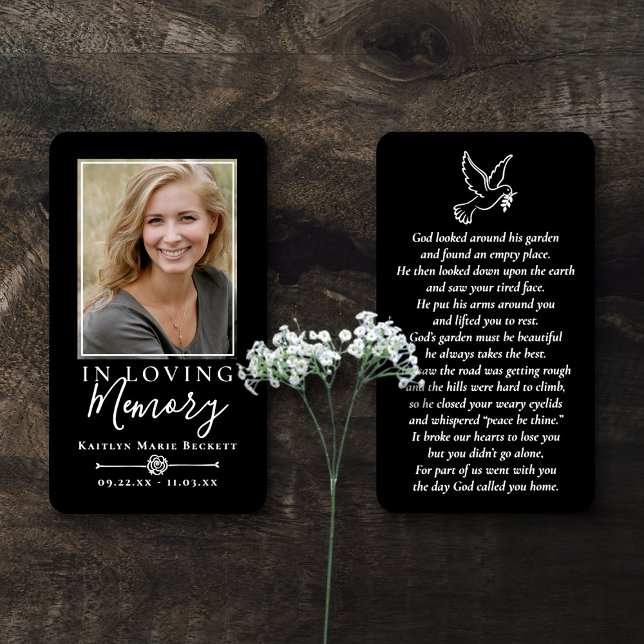 Cartões Memoriais Simples Personalizados (Criador carregado)