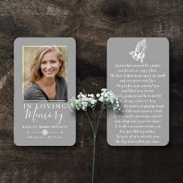 Cartões Memoriais Simples Personalizados De Rezaçã