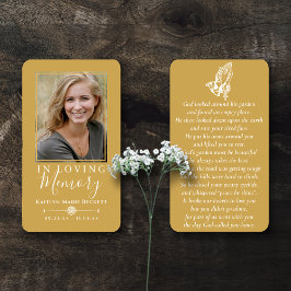 Cartões Memoriais Simples Personalizados De Rezaçã