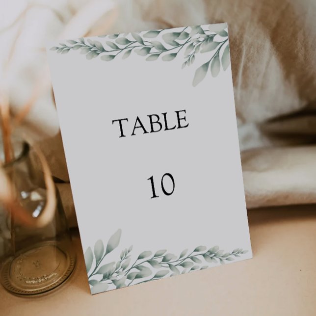 Cartões Mesa de Casamento Verde Emerald (Emerald Green Wedding Table Cards Template)