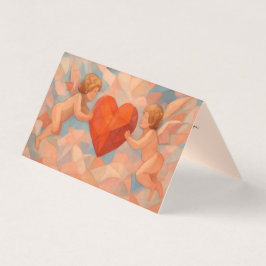 Cartões Miniatura de Cherubins Expressionistas par