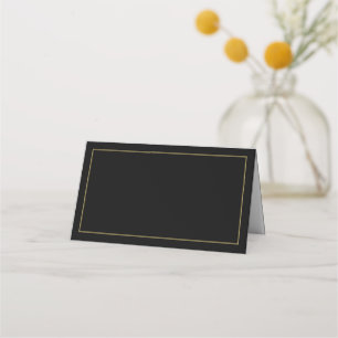 Cartões minimalistas de lugares Dourados e negros