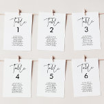Cartões minimalistas modernos para assentos de cas<br><div class="desc">Moderno,  simples e limpo: adote esta design minimalista manuscrita para a sua papelaria de casamento. Cores totalmente personalizáveis.</div>