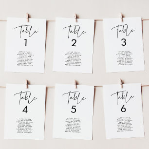 Cartões minimalistas modernos para assentos de cas