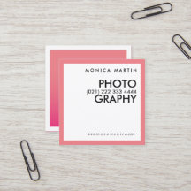 Cartões Minimalistas Rosa Moderno