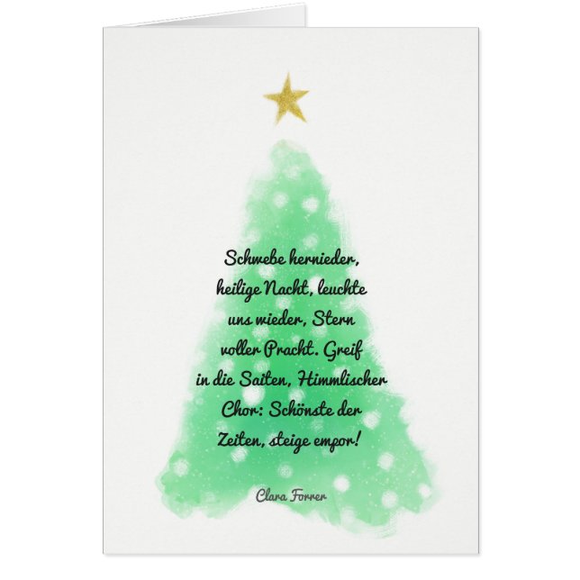 Cartões Mínimos de Árvore de Natal (Frente)