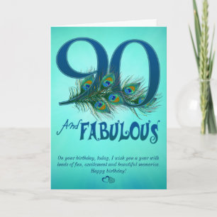 Cartões modelo de Aniversário 90