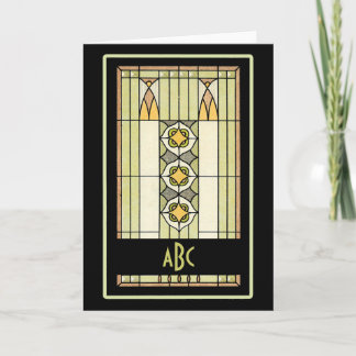 Cartões Monogramáveis Art Deco
