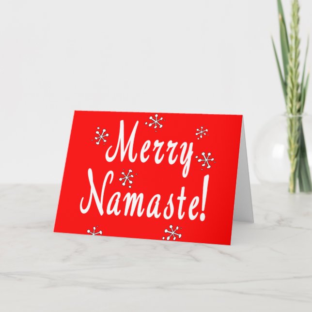 Cartões Namaste Feliz Natal (Frente)