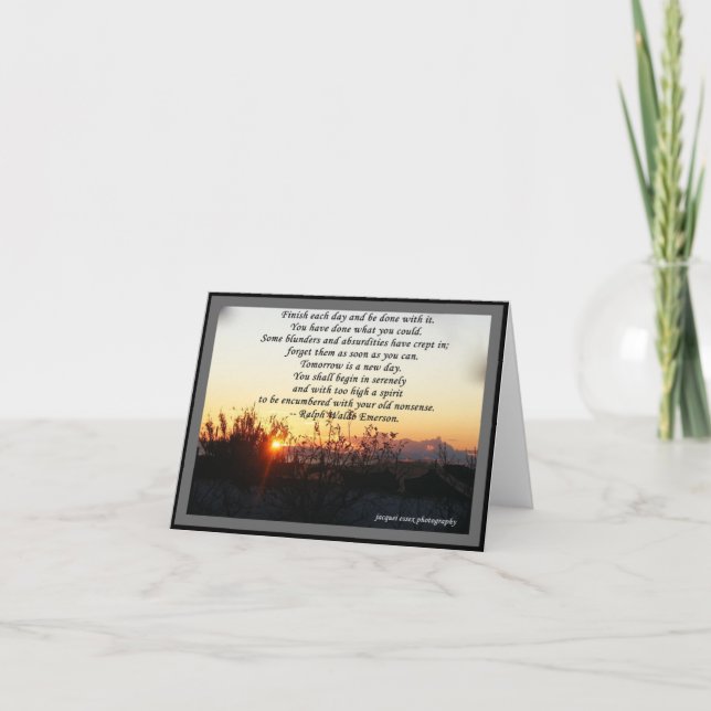 CARTÕES & NOTELETS - citações de R W Emerson (Frente)