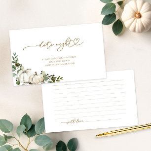 Cartões noturnos de Chá de panela de Queda Verde