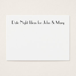 Cartões noturnos para Chás de casamento