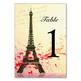 Cartões Número da Tabela de Paris