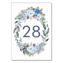 Cartões Números de Tabela de Casamento Floral Dust