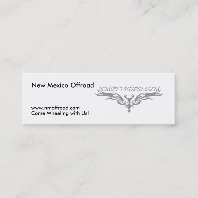 Cartões Offroad do comunicado do nanômetro (Frente)