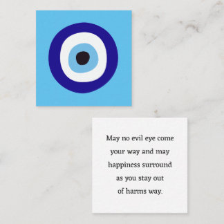 Cartões Olho Azul do Mal Boa Karma para Repassar