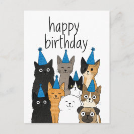 Cartões para Amantes de Gatos - Cartão de Aniversá