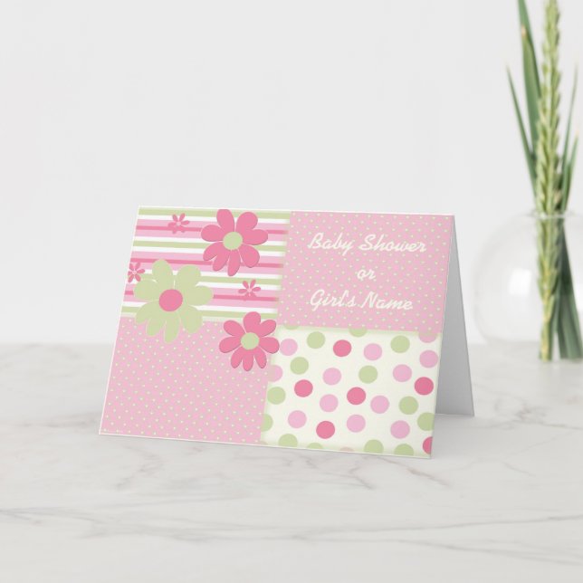 Cartões para Meninas Flores Personalizadas (Frente)