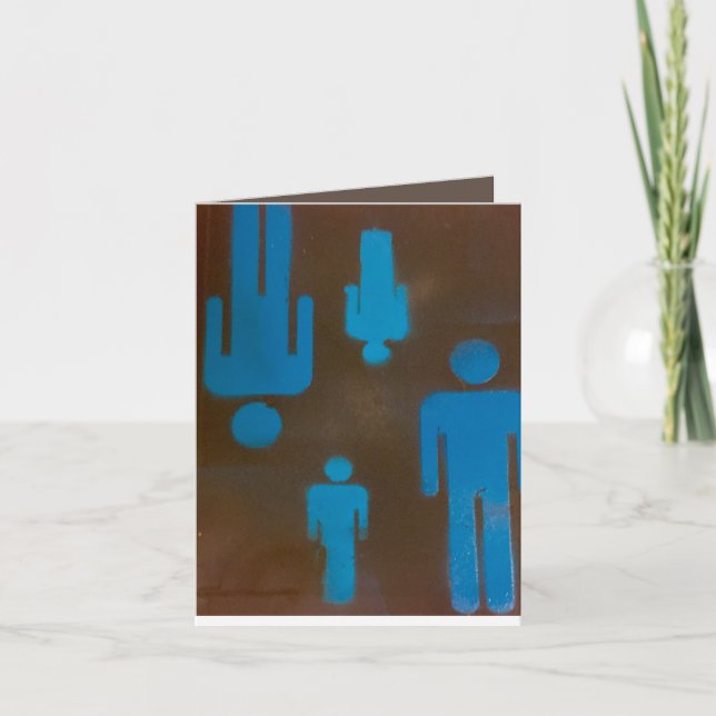 Cartões para mulheres com placa de saudação de 4"  (Frente)