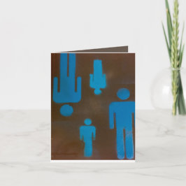 Cartões para mulheres com placa de saudação de 4" 