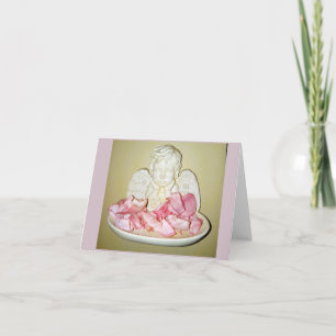 Cartões para notas de Cherub e rosa