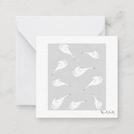 Cartões para notas de gansos
