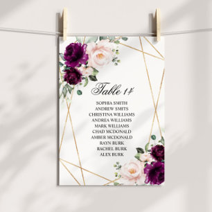 Cartões para Rosa de Casamento de Púrpura e Escamu