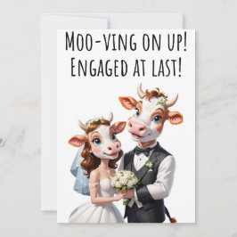 Cartões Parabéns noivados Cartão de Vaca Engraçado