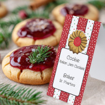 Cartões Pequenos de Cookies Italianos Fofos para F