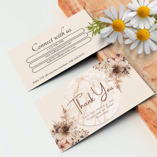 Cartões Personalizados (Personalized Thank You Cards Professional)